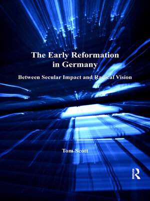 cover image of The Early Reformation in Germany